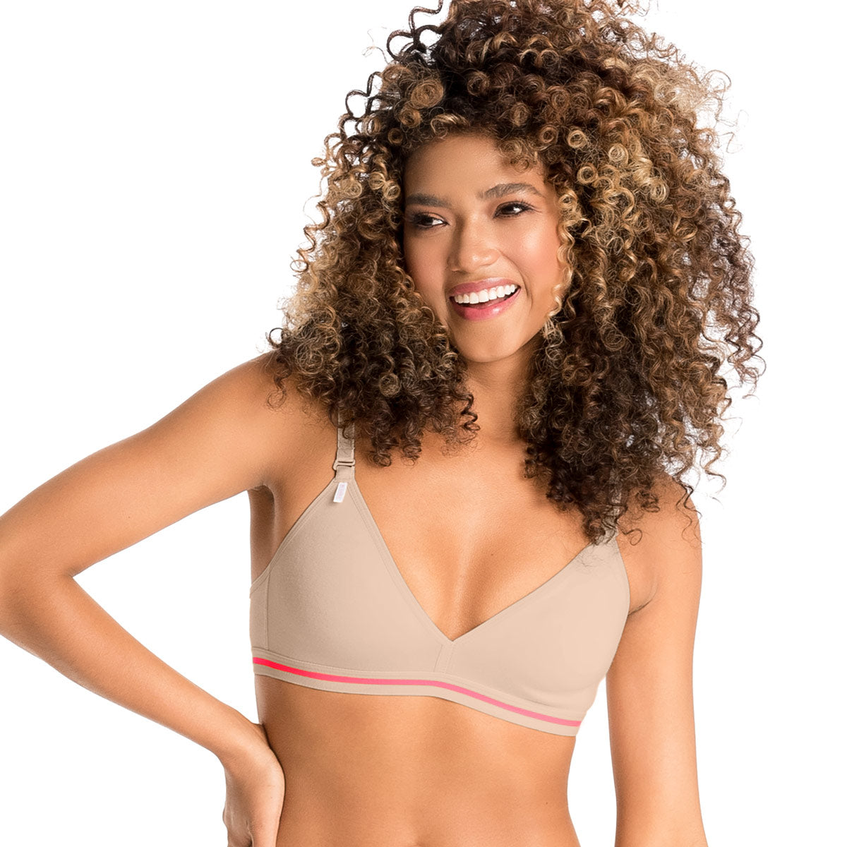 BRASTOP CON SILUETA TRIANGULAR PIEL