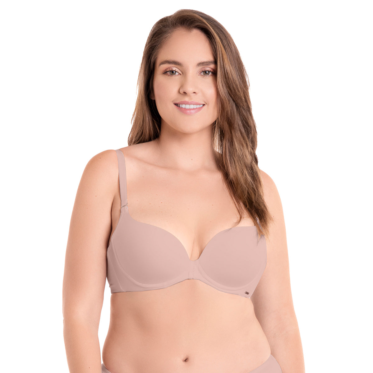 BRASIER REALCE NATURAL CON VARILLAS LATERALES NUDE 32B