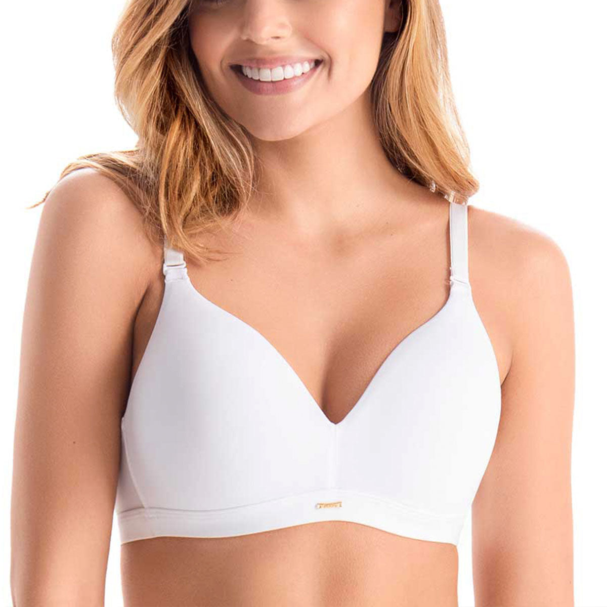 BRASIER TRIANGULAR CON VARILLA LATERAL BLANCO