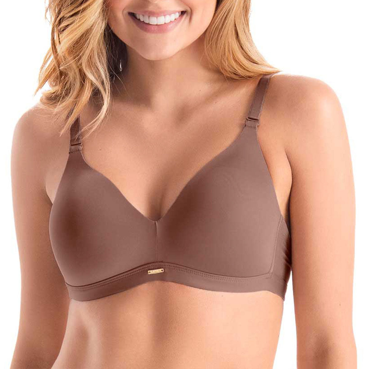 BRASIER TRIANGULAR CON VARILLA LATERAL MOCCA