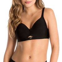 BRASIER TRIANGULAR CON RECOGIDO EN CENTRO NEGRO