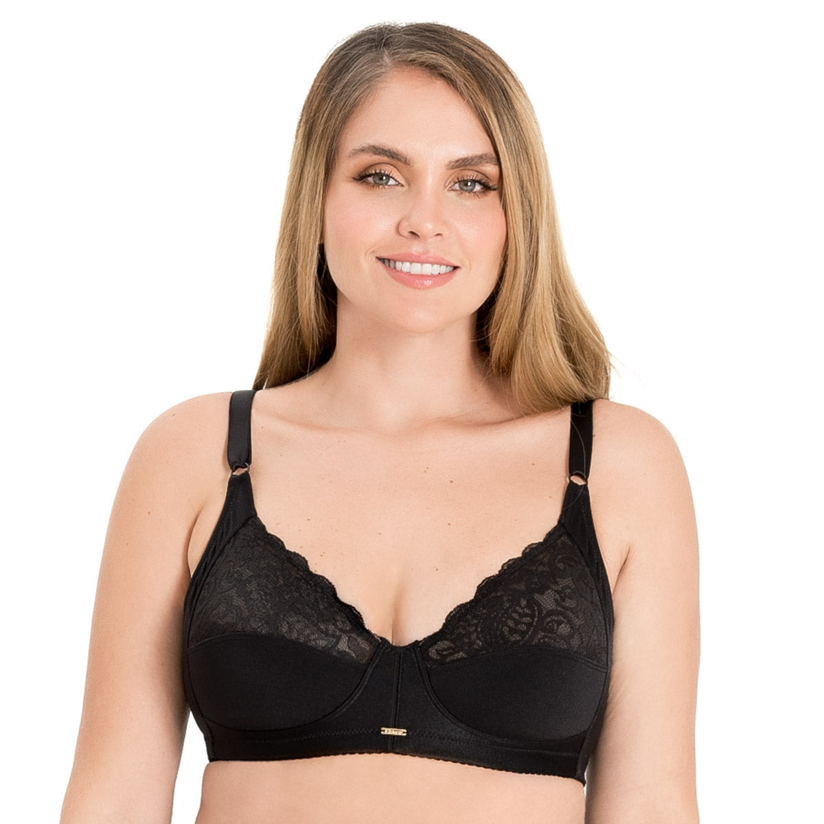 BRASIER CLÁSICO CON ENCAJE NEGRO