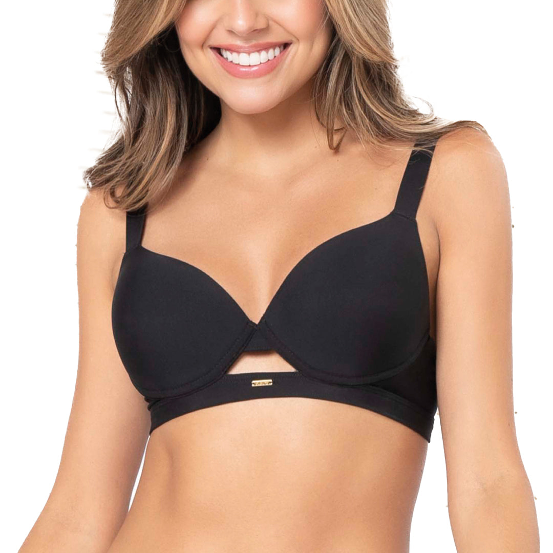 BRASIER REALCE NATURAL CON DISEÑO CUT OUT NEGRO