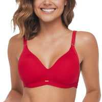 BRASIER TRIANGULAR CON ENCAJE EN ESPALDA ROJO FIESTA
