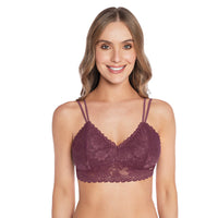 BRALETTE EN ENCAJE SIN ARO UVA VELVET