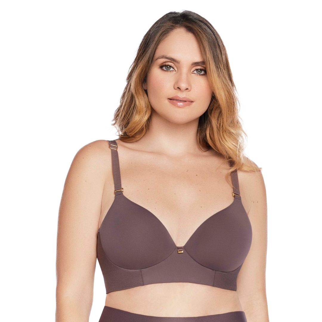 BRASIER CON REALCE NATURAL Y CONTORNO AMPLIO COFFEE