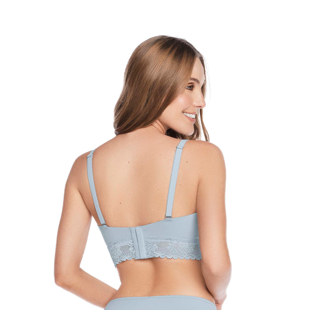 BRASIER TRIANGULAR SIN ARO CON ENCAJE EN BASE