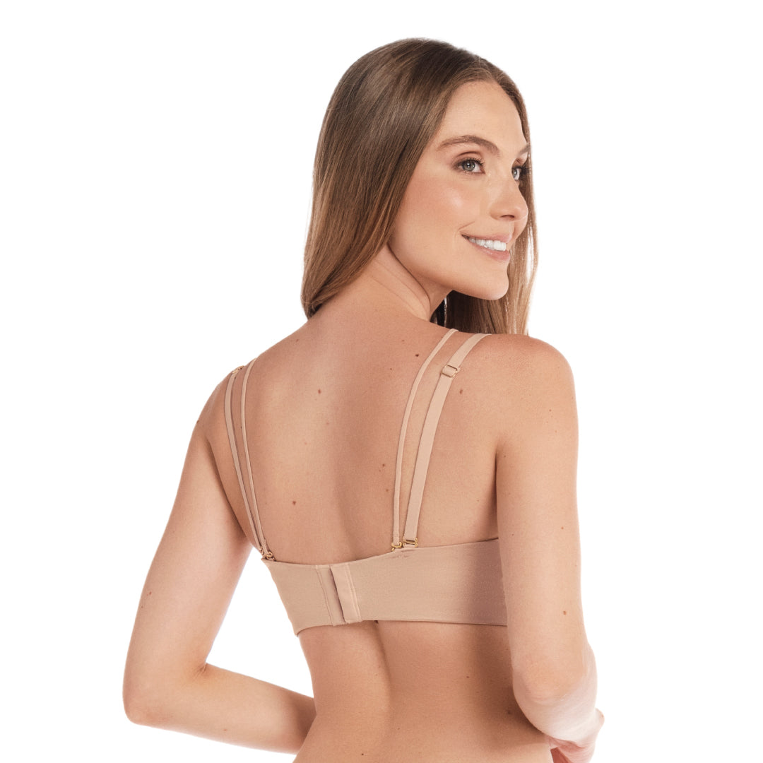 BRASIER STRAPLESS CON CARGADERA MULTIFUNCIONAL