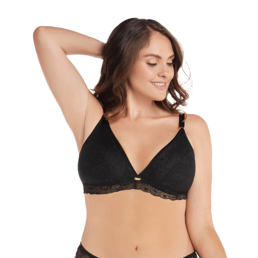 BRALETTE CON COPAS REMOVIBLES NEGRO
