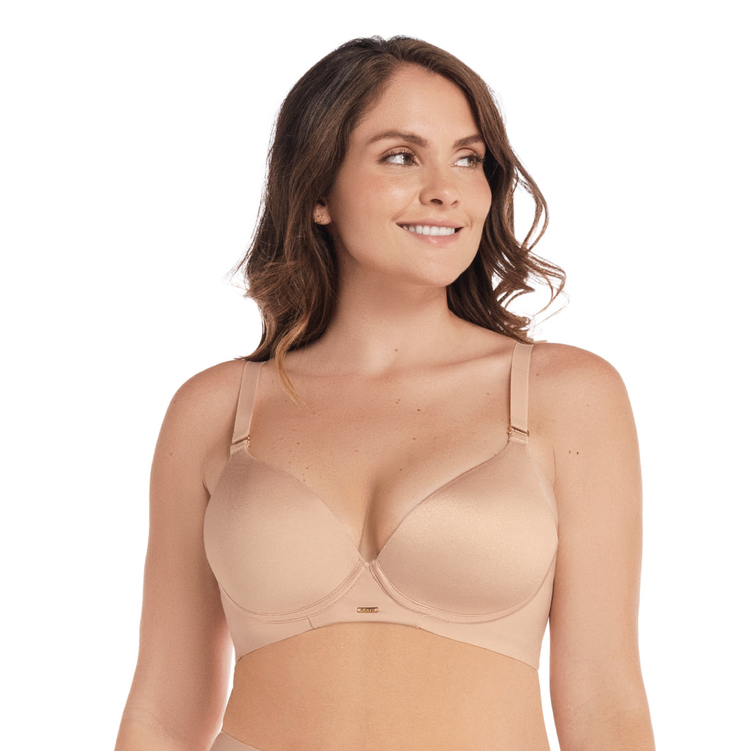 BRASIER CON BASE Y ESPALDA ANATÓMICA PIEL LATTE