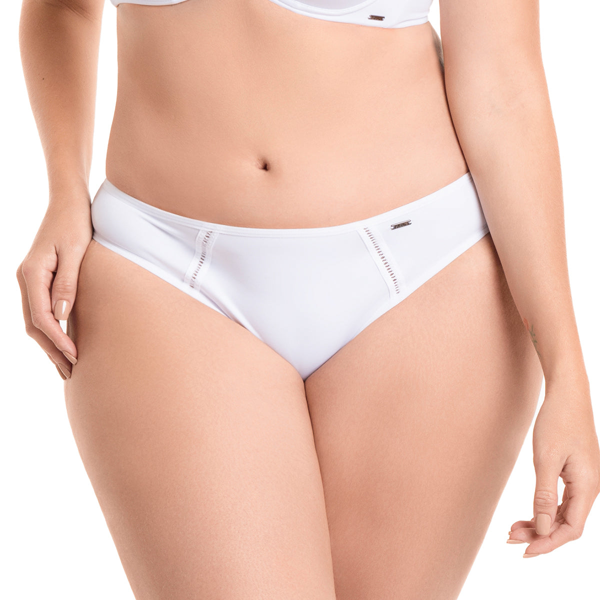 PANTY CON CORTES LATERALES BLANCO
