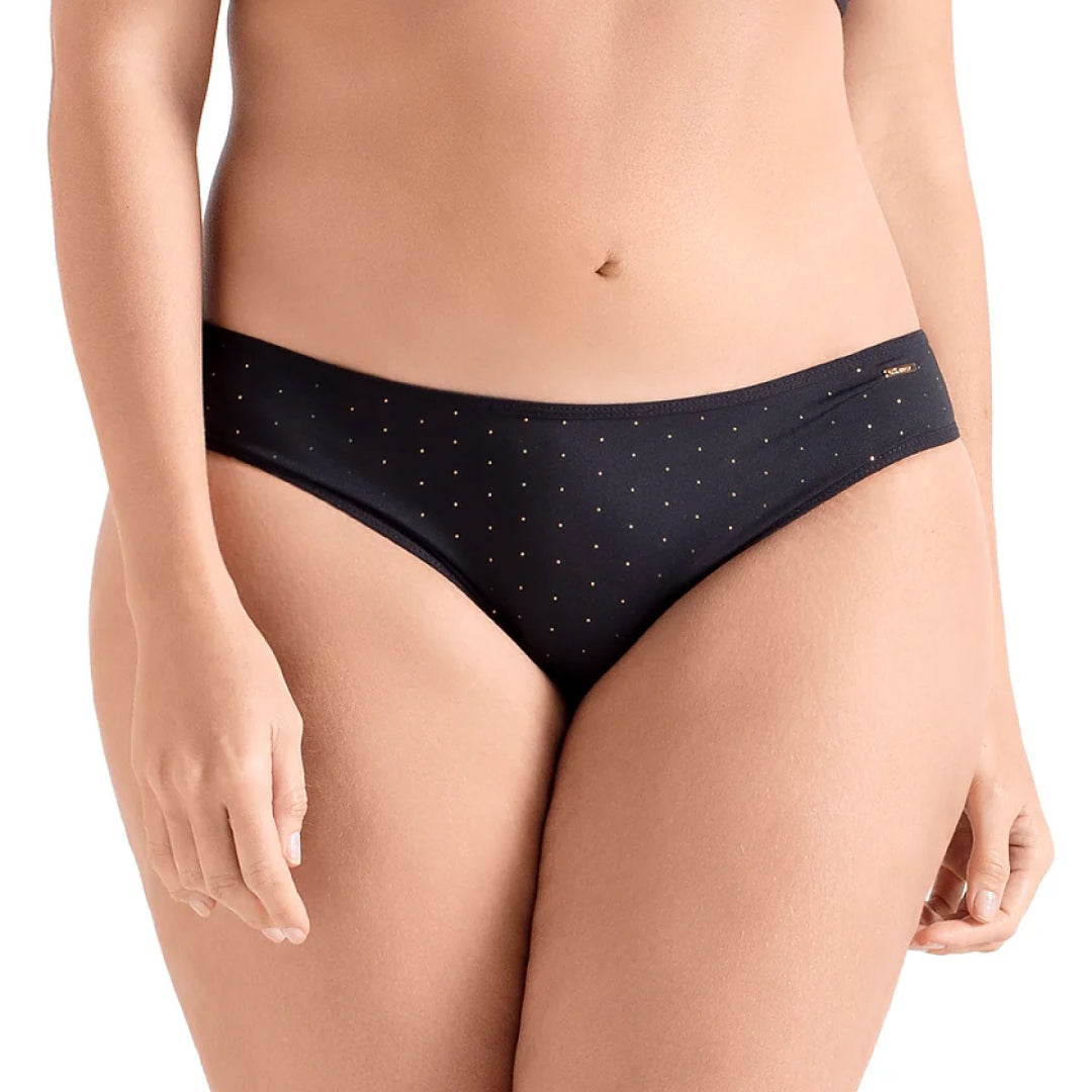 PANTY CON ESTAMPADO EN FOIL NEGRO