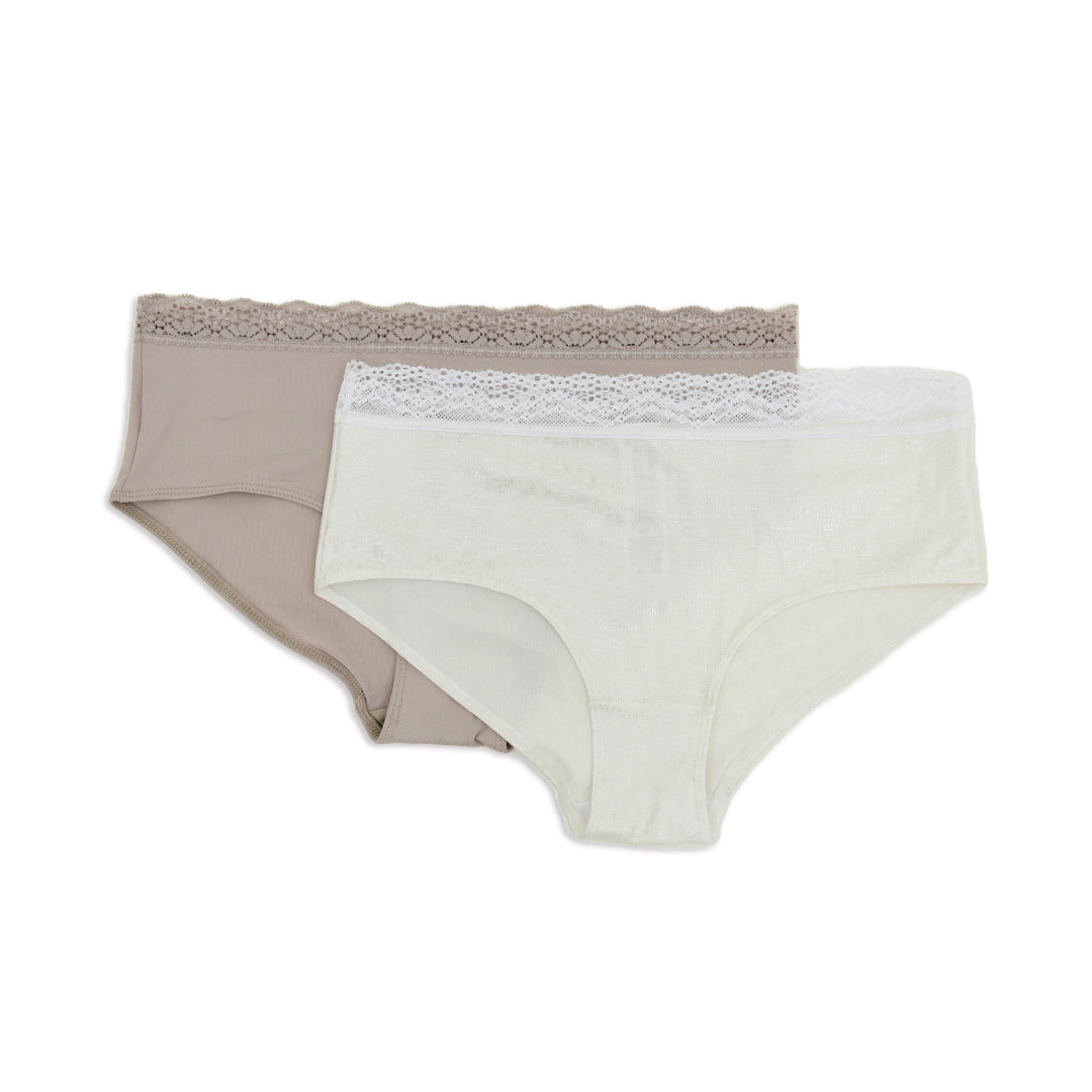 PAQUETE DE CACHETEROS X2 CON ENCAJE EN CINTURA