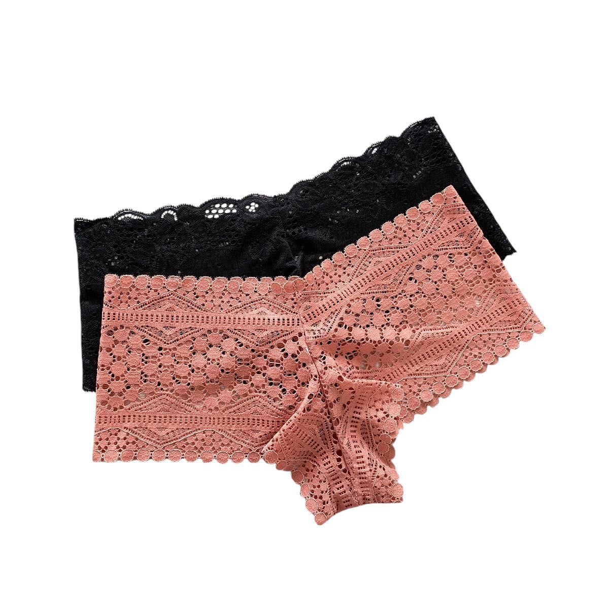 PAQUETE DE CACHETEROS TIPO CULOTTE X2 NEGRO SURTIDO