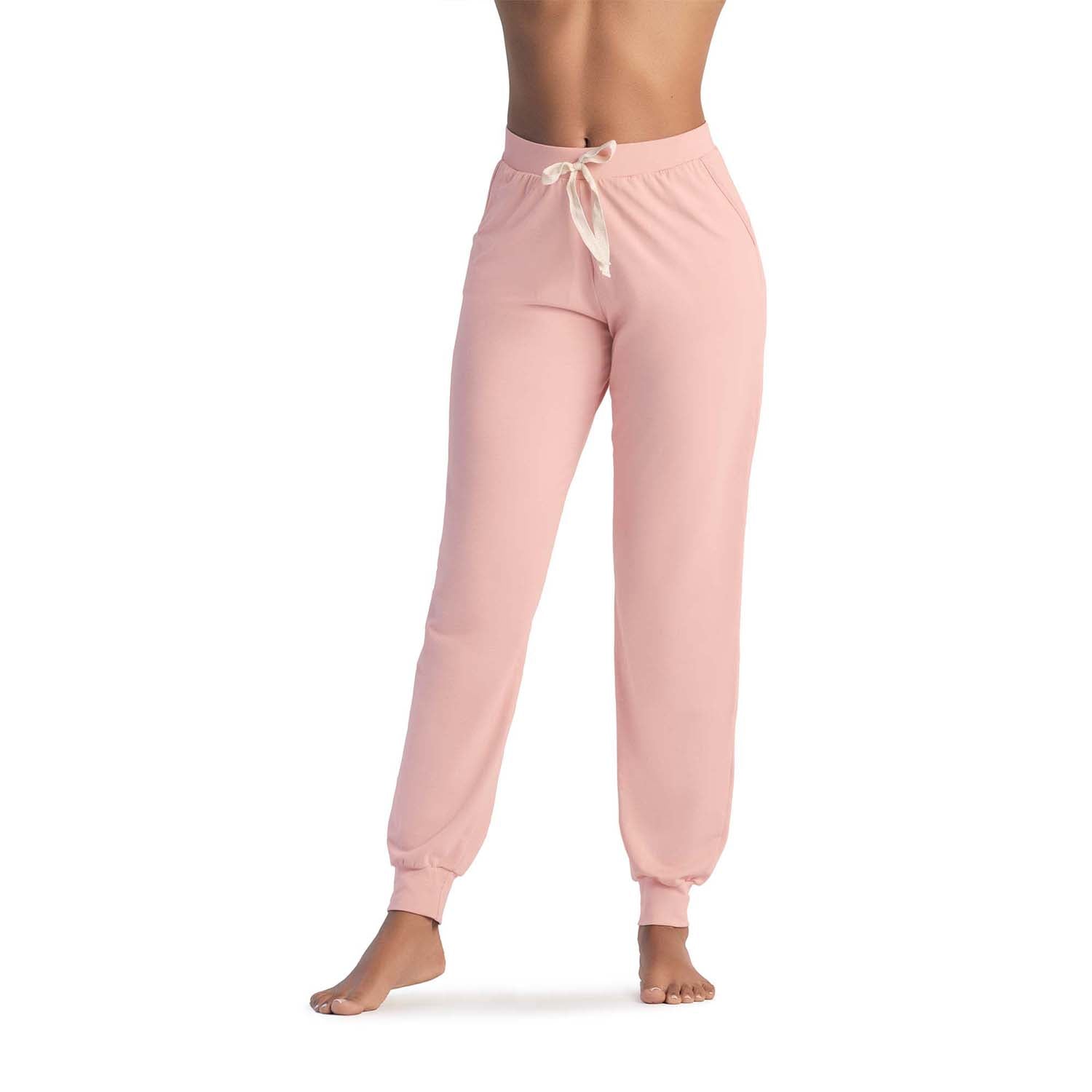 PANTALÓN DE PIJAMA CON BOLSILLOS CUARZO ROSA