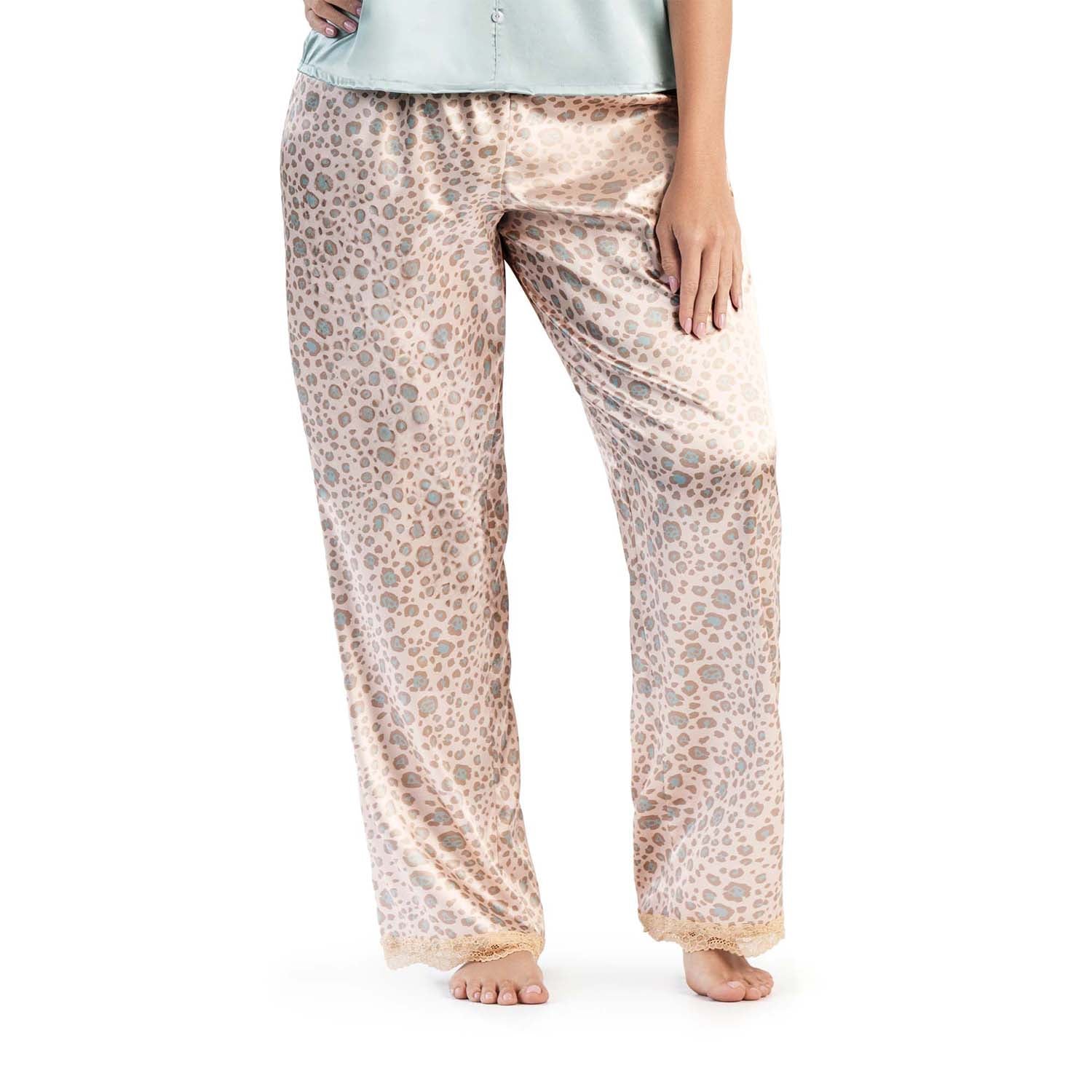 PANTALÓN DE PIJAMA CON ENCAJE EN BOTA ANIMAL MINT EST