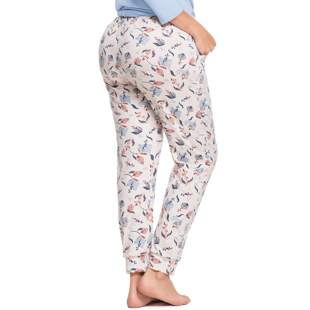 PANTALÓN DE PIJAMA SILUETA TIPO JOGGER