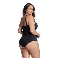 VESTIDO DE BAÑO ENTERO CON ESCOTE CRUZADO