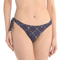 PANTY DE VESTIDO DE BAÑO CON RECOGIDO EN POSTERIOR AZUL NAUTICO EST