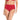 PANTY DE VESTIDO DE BAÑO TALLE ALTO ROJO VIBRANTE