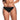 PANTY DE VESTIDO DE BAÑO CON SESGOS TRENZADOS NEGRO