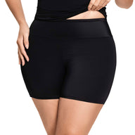 SHORT DE VESTIDO DE BAÑO CON CONTROL MODERADO NEGRO