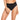 PANTY DE VESTIDO DE BAÑO CON FAJÓN DECORATIVO NEGRO