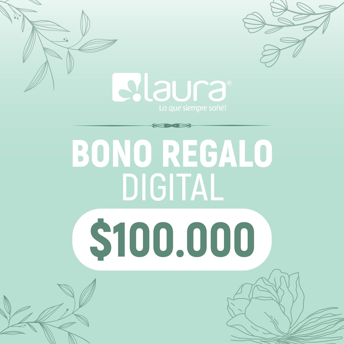 BONO DE REGALO DIGITAL $100.000