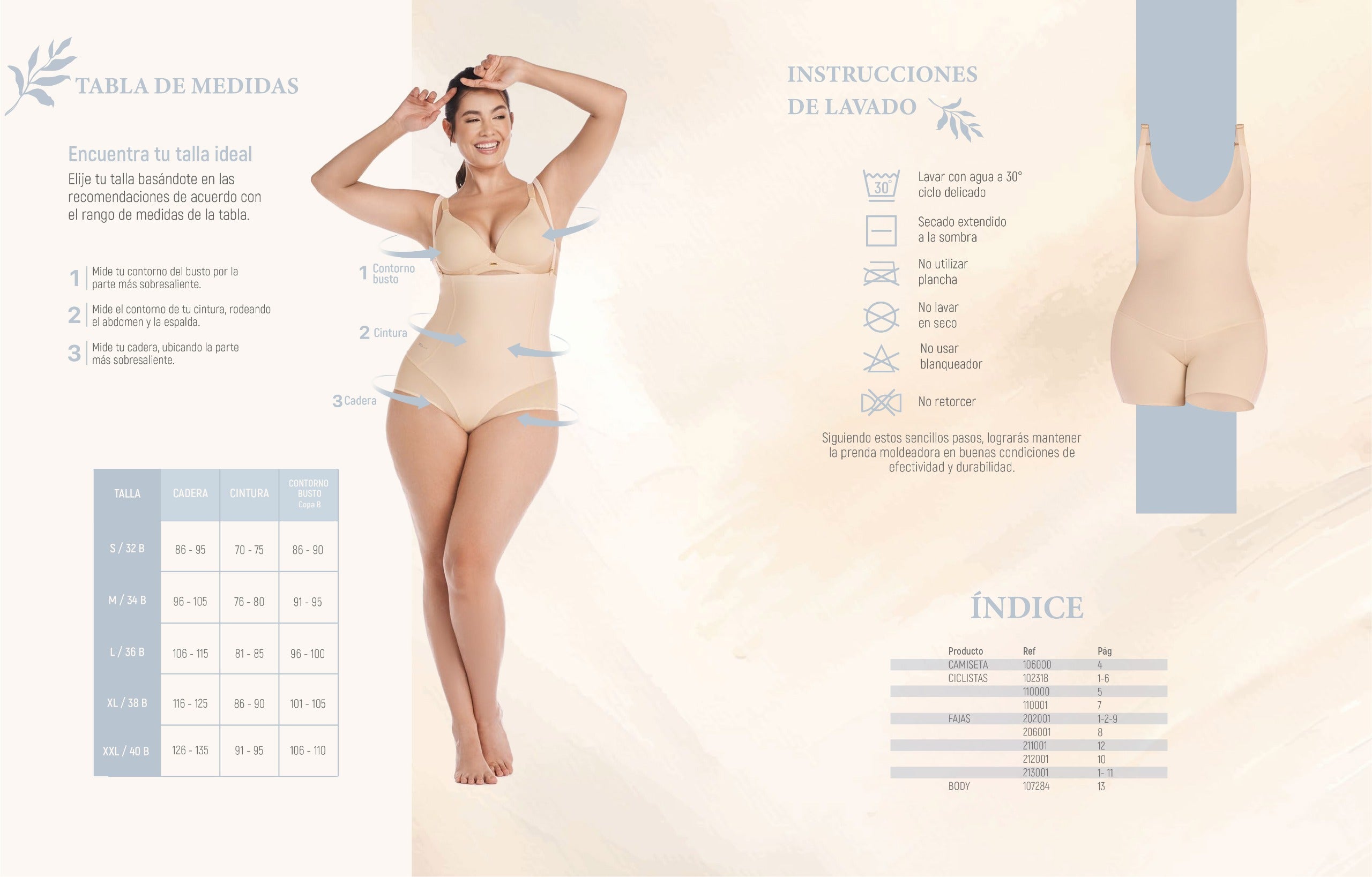 Guía de tallas - Shapewear