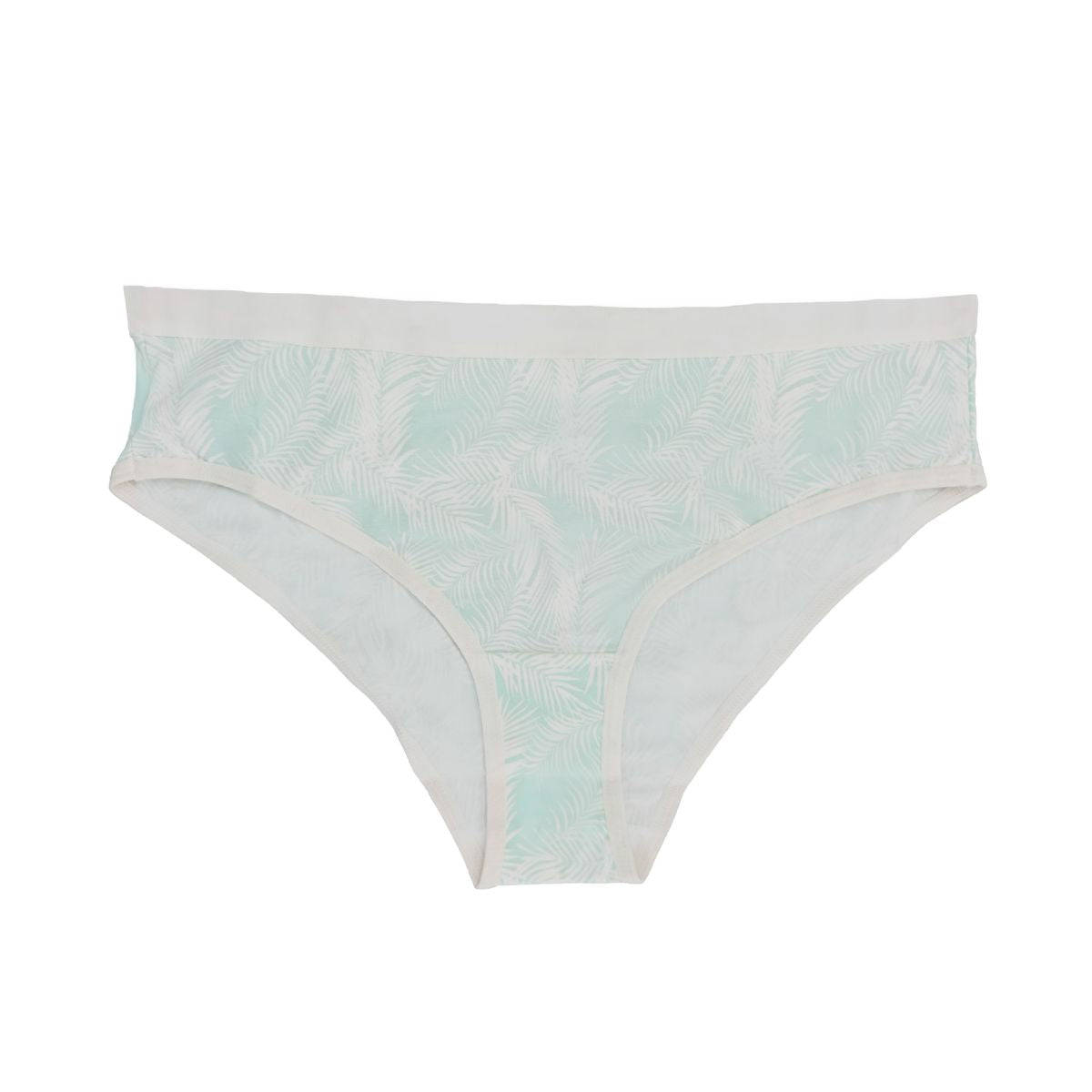 PAQUETE DE PANTIES TIPO BIKINI X2 MARFIL M PALMAS MENTA