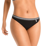 PANTY CON ELÁSTICO EXPUESTO NEGRO