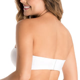 BRASIER STRAPLESS CON CARGADERAS DECORATIVAS EN ESCOTE