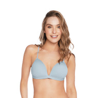 BRASIER REALCE NATURAL CON ELÁSTICO EN BASE AZUL GRAFITO