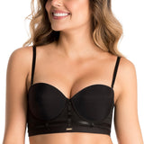 BRASIER STRAPLESS CON POWERNET EN ESPALDA NEGRO