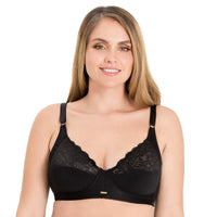 BRASIER CLÁSICO CON ENCAJE NEGRO