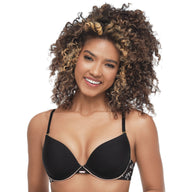 BRASIER SUPER REALCE CON SESGO DECORATIVO EN COPAS NEGRO