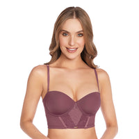 BUSTIER CON POWERNET EN BASE UVA VELVET