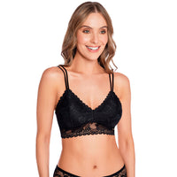 BRALETTE EN ENCAJE SIN ARO NEGRO