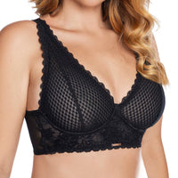 BRALETTE EN ENCAJE CON ARO Y ABROCHADURA ANCHA