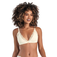 BRALETTE CON ENCAJE EN ESCOTE VAINILLA