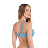 BRASIER CON ENCAJE Y ESPALDA DOBLE TELA