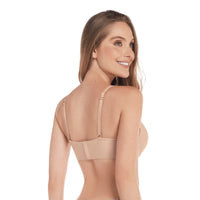 BRASIER CON ENCAJE Y ESPALDA DOBLE TELA
