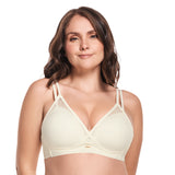 BRASIER TRIANGULAR CON BROCHE DE 4 NIVELES VAINILLA
