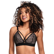 BRALETTE CON ENCAJE ROMÁNTICO NEGRO