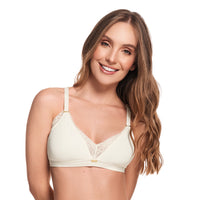 BRASIER MATERNO CON SILUETA TRIANGULAR VAINILLA