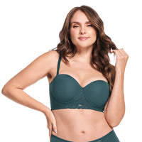 BRASIER STRAPLESS TIPO BUSTIER VERDE ETEREA