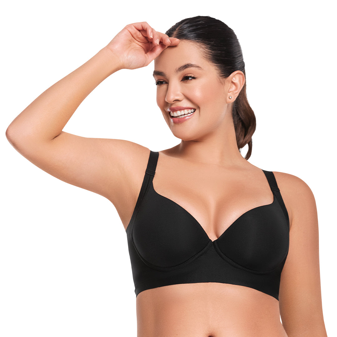 BRASIER REALCE NATURAL CON CONTROL MEDIO EN SISA NEGRO
