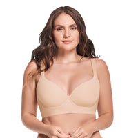 BRASIER REALCE NATURAL CON CONTROL MEDIO EN SISA PIEL LATTE