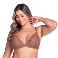 BRALETTE DE ENCAJE CON COPA REMOVIBLE