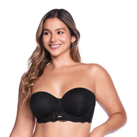 BRASIER STRAPLESS DE ENCAJE